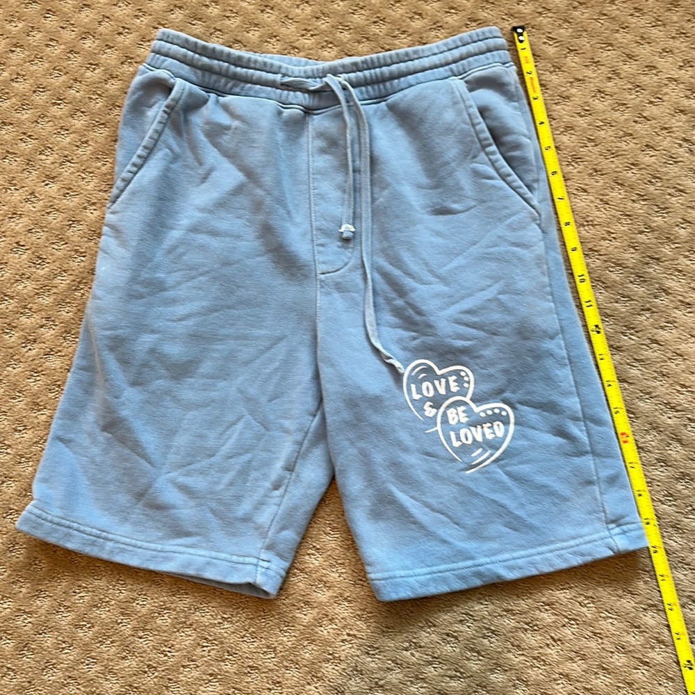 Light blue sweat shorts XS